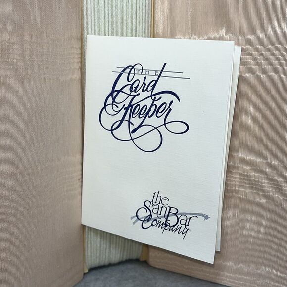 Handcrafted Greeting Card Keeper Binder Peach Taffeta Fabric Frame Cover Lace - Picture 4 of 13